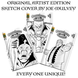 Grawlgore & Shanks #1S: Original Art Sketch Cover by Joe Mulvey