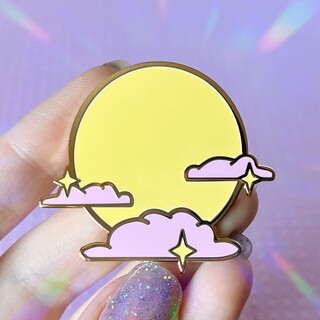 Full Moon Enamel Pin