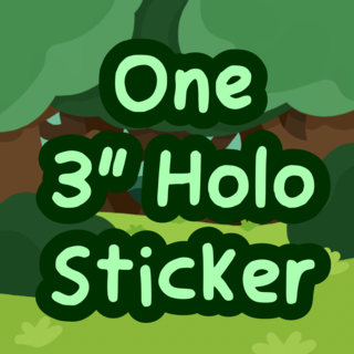 3" Holographic Bird Sticker