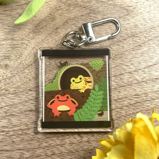 Tomato Frog Acrylic Keychain