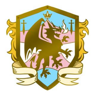Pre-Order Transgender Dragon Heraldry Pin