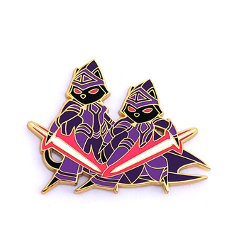 S3 Cat Mirror Knight Pin