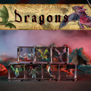 Large (19mm) D6 Dice Set - Dragons