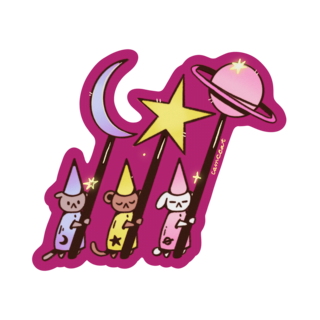 Star Men Matte Vinyl Sticker