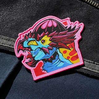 Pan Pachycephalosaurus Iron-On Patch