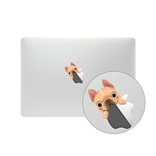 Hungry Frenchies Apple Laptop Sticker