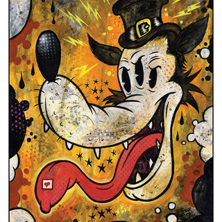 THE ORANGE WOLF 12X16 PRINT by Frank Forte