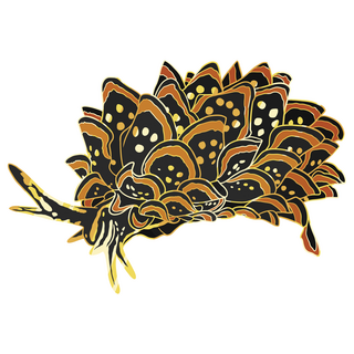 Cyerce Nigricans Gold Foil Acrylic Keychain