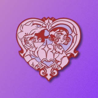 Monster Heart enamel pin*