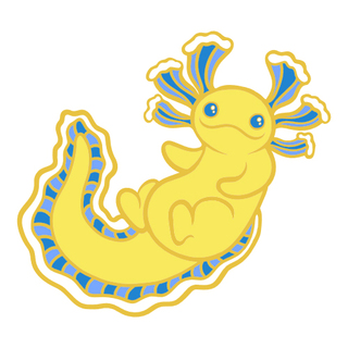 *Shiny* Henni the Axolotl Enamel Pin