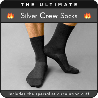 Silver Crew Socks