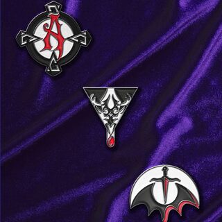 Set of 3 Clan Logo Pin Set By Fansets