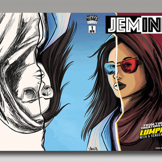 JEMINI #1 Comic Book WRAPAROUND PEARL METALLIC VARIANT by Vania Hardy