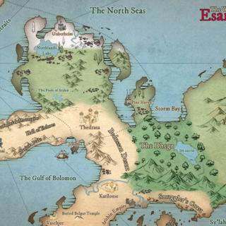 Map of Esaruul - 11"x17" Glossy Poster