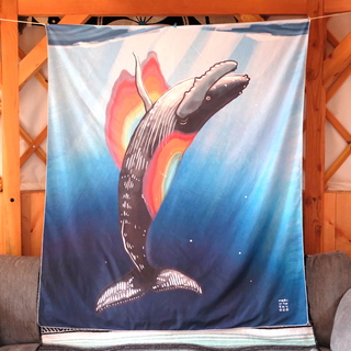 Whale/Strength Tapestry Large (51"x60")