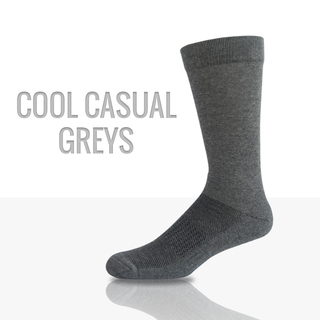 Athletic Dress Socks Cool Casual Greys
