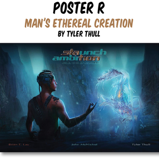 Poster R Man's Ethereal Creation by Tyler Thull