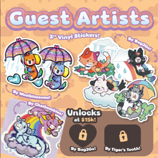 3" guest artist sticker