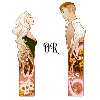 HIM or HER Acrylic Bookmark/Signet Acrylique
