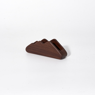 Mokusei Mountain Shape Wooden Name Card Place Holder