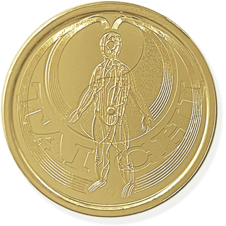 One (1) 24K Gold Vermeil Tai Chi Coin