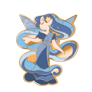 Aquarius Fairy Zodiac Pin