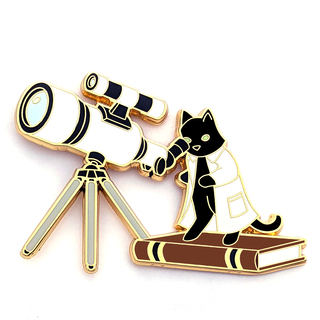 Astronomy Cat Pin