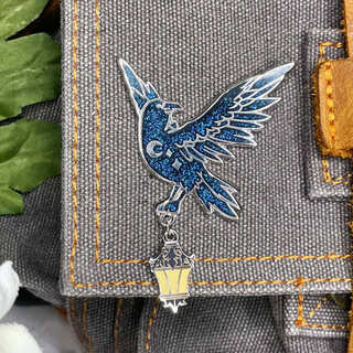 Raven Enamel Pin