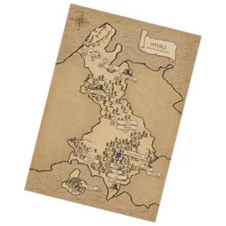 Brambletrek: Cloth Map of Hyhill