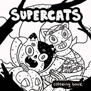 Supercats Coloring Book