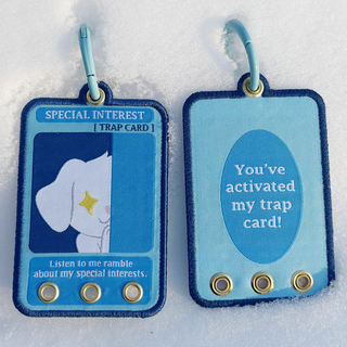 "Trap Card" Embroidery Keychain