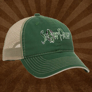 Snow Paw Logo Dark Green/Khaki Baseball Hat