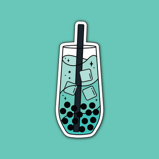 Mint Tea Boba Sticker