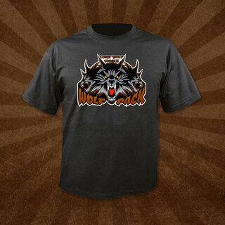 Wolf Pack Logo Black T-Shirt