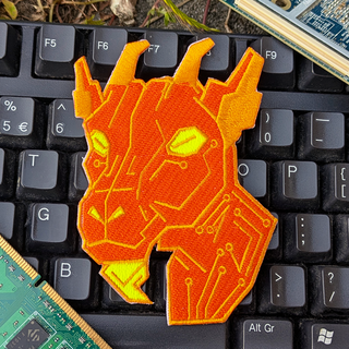 Hex Embroidered Patch (Plain Backing)