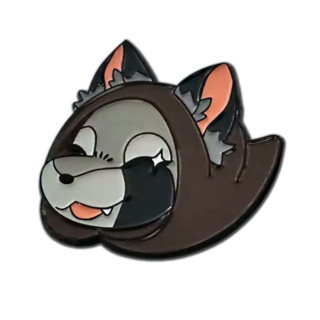 Enamel Pin (Grey Raccoon)