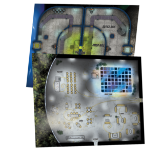 Double Sided Poster Map #1 (Tropix Ball / The Core) (Print)