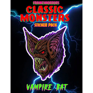 FrankenHorrors VAMPIRE BAT Sticker