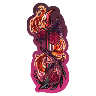 Sticker - Dahlia Flame Sword