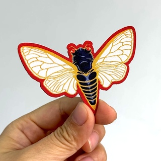 Cicada 3" Iron-on Patch