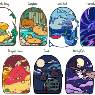 Critters Collective Large Enamel Pins