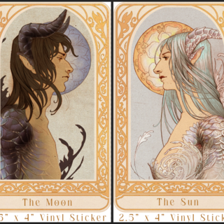 The Sun & The Moon Vinyl Sticker Pack