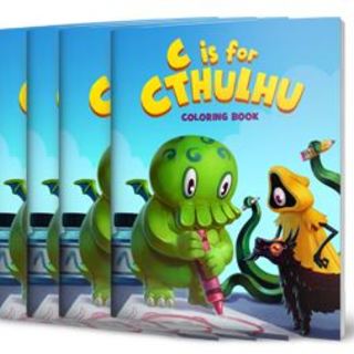 Four (4) C is for Cthulhu Coloring Books (4-Pack Add-on)