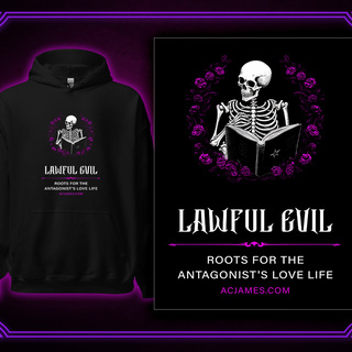 Lawful Evil Book Lover Alignment Hoodie