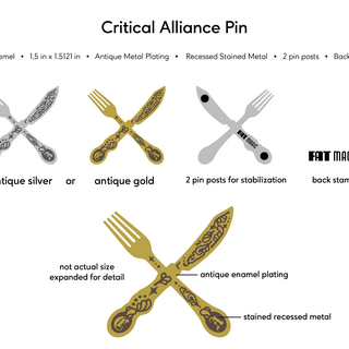 Critical Alliance Enamel Pin (Pre-Order)