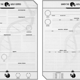When the Wolf Comes Character Sheets (20)