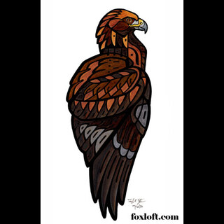 Original Painting - Golden Eagle
