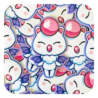 Final Fantasy Moogle Waterproof Glossy Sticker