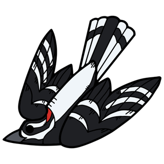 Downy Woodpecker Pin + Sticker