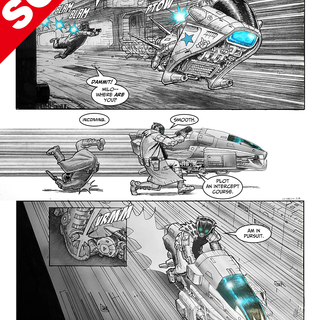 Hovbike Page of Chrome Roses art (A3 size)